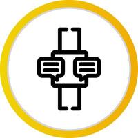 Smartwatch kreatives Icon-Design vektor