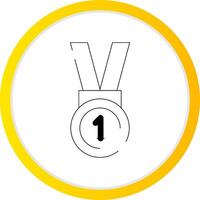 medalj kreativ ikon design vektor