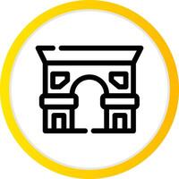 Arc de Triomphe kreatives Icon-Design vektor