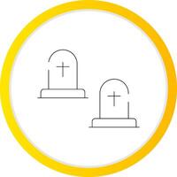 Friedhof kreativ Symbol Design vektor