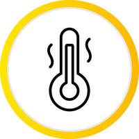 kreatives Icon-Design bei heißen Temperaturen vektor