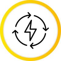 verlängerbar Energie kreativ Symbol Design vektor