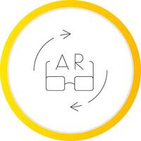 ar Brille kreativ Symbol Design vektor