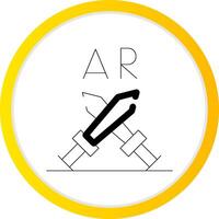 ar Kampf kreativ Symbol Design vektor