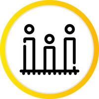 Analytics kreatives Icon-Design vektor