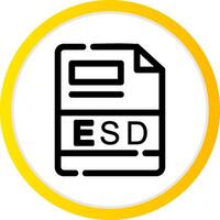 esd kreativ Symbol Design vektor