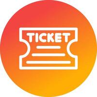 Ticket kreatives Icon-Design vektor