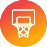 Basketballkorb kreatives Icon-Design vektor