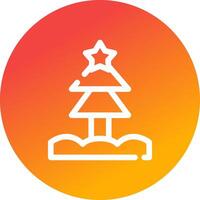 Weihnachtsbaum kreatives Icon-Design vektor