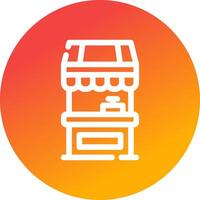 Food Stand kreatives Icon-Design vektor