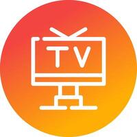 TV-kreatives Icon-Design vektor