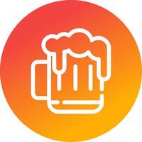 Bier kreatives Icon-Design vektor