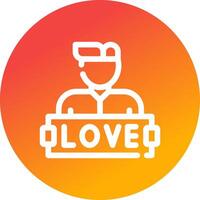 liebe kreatives Icon-Design vektor