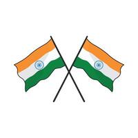 illustration av indisk flagga vektor