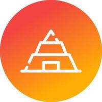 Pyramide kreatives Icon-Design vektor