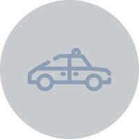 Polizeiauto kreatives Icon-Design vektor