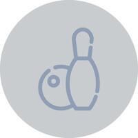 Bowling kreatives Icon-Design vektor