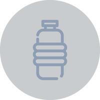 Wasserflasche kreatives Icon-Design vektor