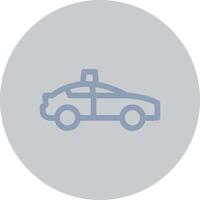 Polizeiauto kreatives Icon-Design vektor