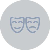 Theatermasken kreatives Icon-Design vektor