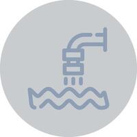 Abwasser kreatives Icon-Design vektor