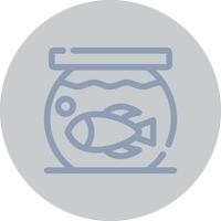 Fish Bowl kreatives Icon-Design vektor