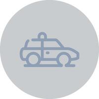 Polizeiauto kreatives Icon-Design vektor