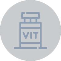 Vitamin kreatives Icon-Design vektor