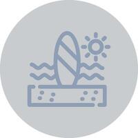 Paddle Surf kreatives Icon-Design vektor