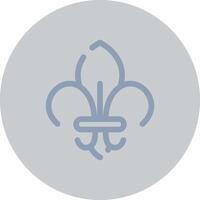 Fleur de Lis kreatives Icon-Design vektor