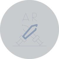 ar Kampf kreativ Symbol Design vektor