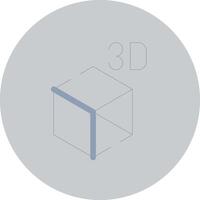 3d Objekt kreativ Symbol Design vektor