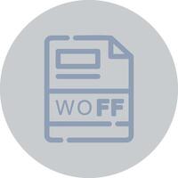 woff kreativ Symbol Design vektor