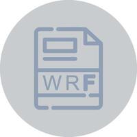 Wrf kreativ Symbol Design vektor