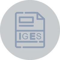 iges kreativ Symbol Design vektor