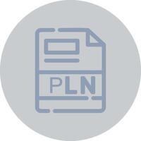 pln kreativ Symbol Design vektor