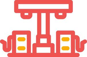 Tankstelle kreatives Icon-Design vektor