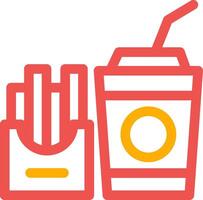 Fast-Food-kreatives Icon-Design vektor