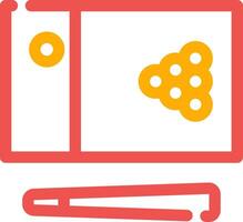 Snooker kreatives Icon-Design vektor