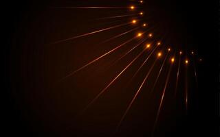 orange neon laser strålar abstrakt teknologi bakgrund vektor