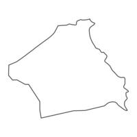 kebil Gouvernorat Karte, administrative Aufteilung von tunesien. Vektor Illustration.
