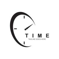 Geschäft Uhr Logo Vorlage vektor