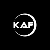 kaf Brief Logo Design, Inspiration zum ein einzigartig Identität. modern Eleganz und kreativ Design. Wasserzeichen Ihre Erfolg mit das auffällig diese Logo. vektor