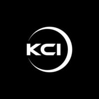 kci Brief Logo Design, Inspiration zum ein einzigartig Identität. modern Eleganz und kreativ Design. Wasserzeichen Ihre Erfolg mit das auffällig diese Logo. vektor