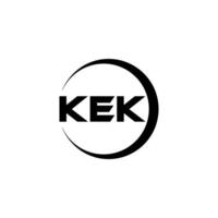 kek brev logotyp design, inspiration för en unik identitet. modern elegans och kreativ design. vattenmärke din Framgång med de slående detta logotyp. vektor