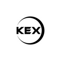 kex Brief Logo Design, Inspiration zum ein einzigartig Identität. modern Eleganz und kreativ Design. Wasserzeichen Ihre Erfolg mit das auffällig diese Logo. vektor