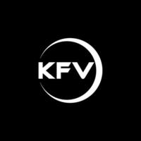 kfv brev logotyp design, inspiration för en unik identitet. modern elegans och kreativ design. vattenmärke din Framgång med de slående detta logotyp. vektor