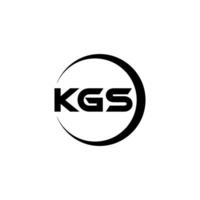 kg Brief Logo Design, Inspiration zum ein einzigartig Identität. modern Eleganz und kreativ Design. Wasserzeichen Ihre Erfolg mit das auffällig diese Logo. vektor