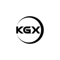 kgx Brief Logo Design, Inspiration zum ein einzigartig Identität. modern Eleganz und kreativ Design. Wasserzeichen Ihre Erfolg mit das auffällig diese Logo. vektor