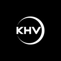 khv Brief Logo Design, Inspiration zum ein einzigartig Identität. modern Eleganz und kreativ Design. Wasserzeichen Ihre Erfolg mit das auffällig diese Logo. vektor